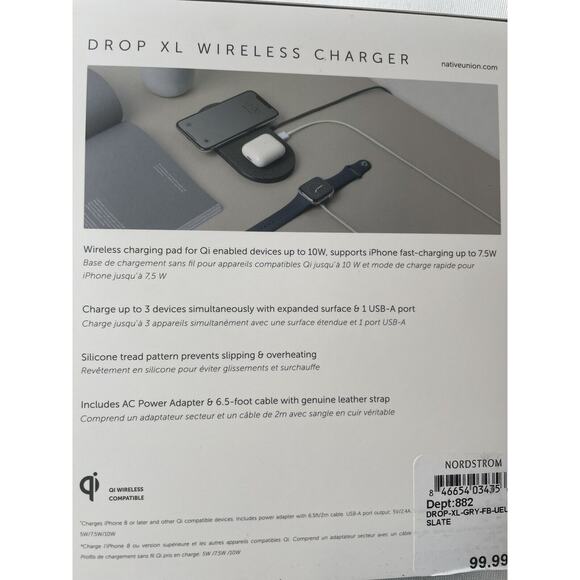 Native Union Drop XL Wireless Charger (Watch Edition) – Multi-Device Charging - Picture 4 of 4